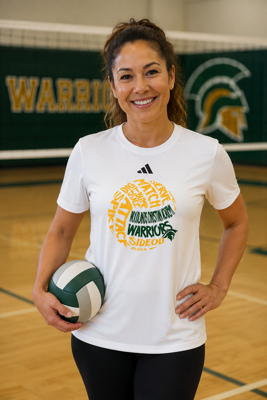 Adidas Women's Short Sleeve Pregame Tee-Volleyball