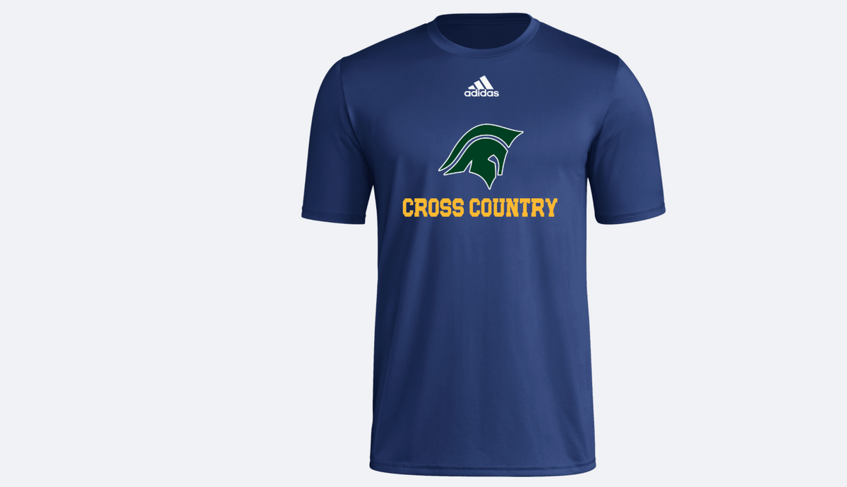 Adidas Men's Pre-Game Badge of Sport Short Sleeve Tee-Cross Country