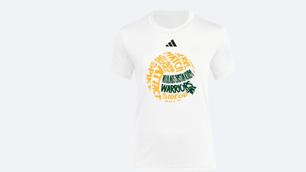 Adidas Women's Short Sleeve Pregame Tee-Volleyball