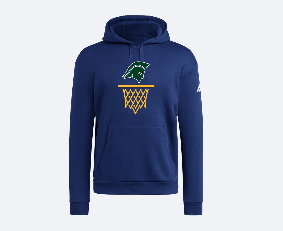 Adidas Men's Fleece Pullover Hoodie-Basketball