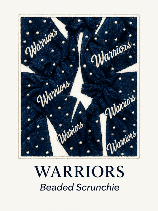 Navy Tween Scrunchie - Warriors